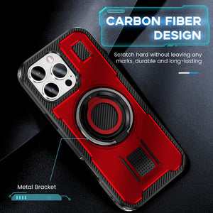 Casekis Rotating Stand Shockproof Phone Case Red