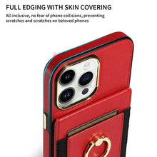 Load image into Gallery viewer, Casekis Ring Stand RFID Card Holder Phone Case Red
