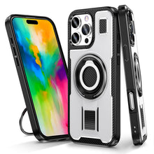 Load image into Gallery viewer, Casekis Rotating Stand Shockproof Phone Case White
