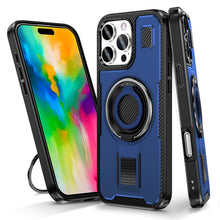 Load image into Gallery viewer, Casekis Rotating Stand Shockproof Phone Case Blue
