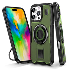 Load image into Gallery viewer, Casekis Rotating Stand Shockproof Phone Case Green
