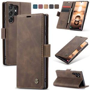 Casekis Retro Wallet Case For Galaxy S23 Ultra 5G