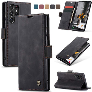 Casekis Retro Wallet Case For Galaxy S23 Ultra 5G