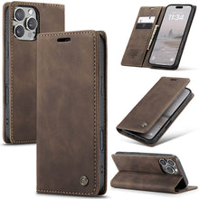 Load image into Gallery viewer, Casekis Retro Wallet Case Coffee
