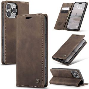 Casekis Retro Wallet Case Coffee