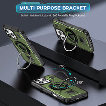 Cargar imagen en el visor de la galería, Casekis Rotating Stand Shockproof Phone Case Green
