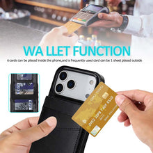 Load image into Gallery viewer, Casekis Bracket Card Slot Phone Case Black
