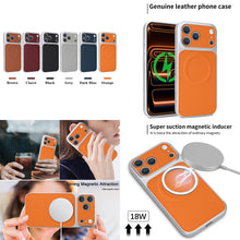 Charger l&#39;image dans la galerie, Casekis Magnetic Shockproof Leather Phone Case Orange
