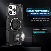 Carregar imagem no visualizador da galeria, Casekis Rotating Stand Shockproof Phone Case Black
