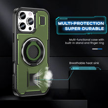 Cargar imagen en el visor de la galería, Casekis Rotating Stand Shockproof Phone Case Green
