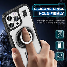 Load image into Gallery viewer, Casekis Rotating Stand Shockproof Phone Case White
