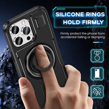 Cargar imagen en el visor de la galería, Casekis Rotating Stand Shockproof Phone Case Black
