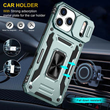 Load image into Gallery viewer, Casekis Sliding Camera Cover Anti-Fall Phone Case Alpine Green
