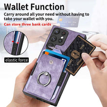Load image into Gallery viewer, Casekis Ring Cardholder Portable Phone Case Purple
