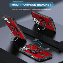 Cargar imagen en el visor de la galería, Casekis Rotating Stand Shockproof Phone Case Red
