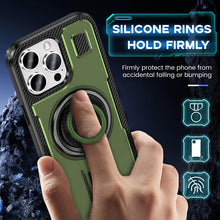 Load image into Gallery viewer, Casekis Rotating Stand Shockproof Phone Case Green
