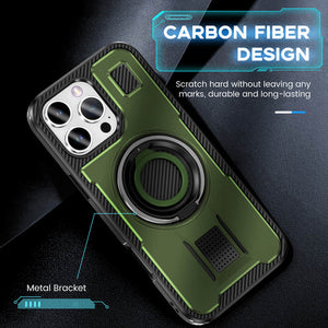 Casekis Rotating Stand Shockproof Phone Case Green