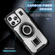 Cargar imagen en el visor de la galería, Casekis Rotating Stand Shockproof Phone Case White
