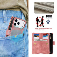 Lade das Bild in den Galerie-Viewer, Casekis Crossbody 9 Card Holder Phone Case Rose Gold
