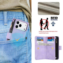 Lade das Bild in den Galerie-Viewer, Casekis Crossbody 9 Card Holder Phone Case Purple
