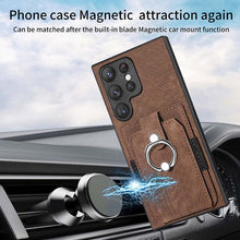 Load image into Gallery viewer, Casekis Ring Cardholder Portable Phone Case Brown
