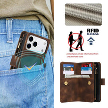 Lade das Bild in den Galerie-Viewer, Casekis Crossbody 9 Card Holder Phone Case Brown
