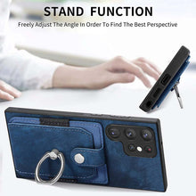 Load image into Gallery viewer, Casekis Ring Cardholder Portable Phone Case Blue
