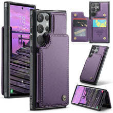 Load image into Gallery viewer, Casekis RFID Cardholder Wallet Phone Case Purple
