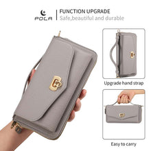 Load image into Gallery viewer, Casekis Multifunction Tote Crossbody Solid Color Phone Bag Gray
