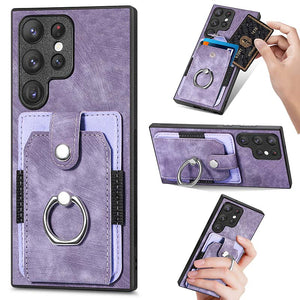 Casekis Ring Cardholder Portable Phone Case Purple