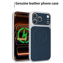 Charger l&#39;image dans la galerie, Casekis Magnetic Shockproof Leather Phone Case Dark Blue
