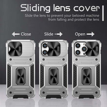 Load image into Gallery viewer, Casekis Magnetic Suction Stand Shockproof Protective Case Silver
