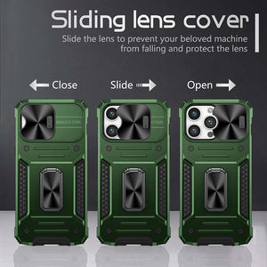 Casekis Magnetic Suction Stand Shockproof Protective Case Green