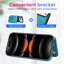 Load image into Gallery viewer, Casekis Mandala Embossed Phone Case Blue
