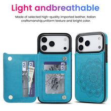Load image into Gallery viewer, Casekis Mandala Embossed Phone Case Blue
