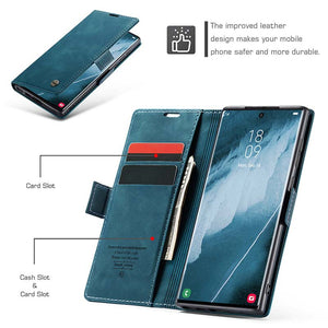 Casekis Retro Wallet Case For Galaxy S23 Ultra 5G
