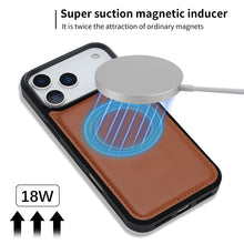 Load image into Gallery viewer, CASEKIS 2-in-1 Magnetic Detachable Wallet Case with RFID Blocking, 16 Card Slots &amp; Zipper Pocket Brown
