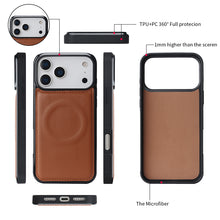 Load image into Gallery viewer, CASEKIS 2-in-1 Magnetic Detachable Wallet Case with RFID Blocking, 16 Card Slots &amp; Zipper Pocket Brown
