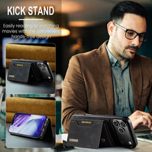 Load image into Gallery viewer, Casekis Magnetic Wallet Detachable Phone Case Black
