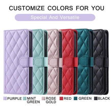 Load image into Gallery viewer, Casekis 3 Card Leather Crossbody Wallet Phone Case Purple
