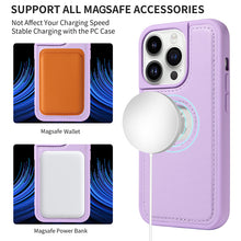 Muat gambar ke penampil Galeri, Casekis Cardholder Case with Wrist Strap,Compatible with MagSafe,Zipper Pocket,Purple
