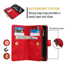 Cargar imagen en el visor de la galería, Casekis Crossbody 9 Card Holder Phone Case Red
