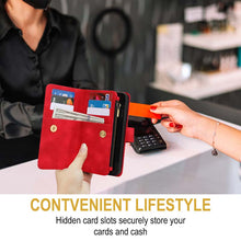 Cargar imagen en el visor de la galería, Casekis Crossbody 9 Card Holder Phone Case Red
