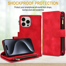 Cargar imagen en el visor de la galería, Casekis Crossbody 9 Card Holder Phone Case Red
