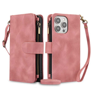 Casekis Crossbody 9 Card Holder Phone Case Rose Gold