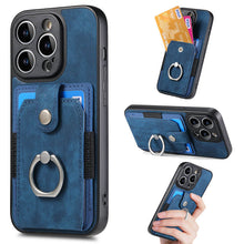 Load image into Gallery viewer, Casekis Ring Cardholder Portable Phone Case Blue
