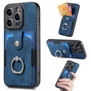 Casekis Ring Cardholder Portable Phone Case Blue