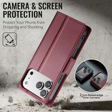 Load image into Gallery viewer, Casekis RFID Cardholder Phone Case Red
