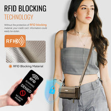 Charger l&#39;image dans la galerie, Casekis Crossbody Leather Wallet RFID Phone Case Brown
