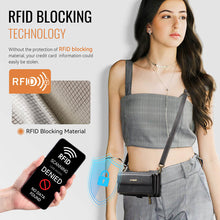 Charger l&#39;image dans la galerie, Casekis Crossbody Leather Wallet RFID Phone Case Black
